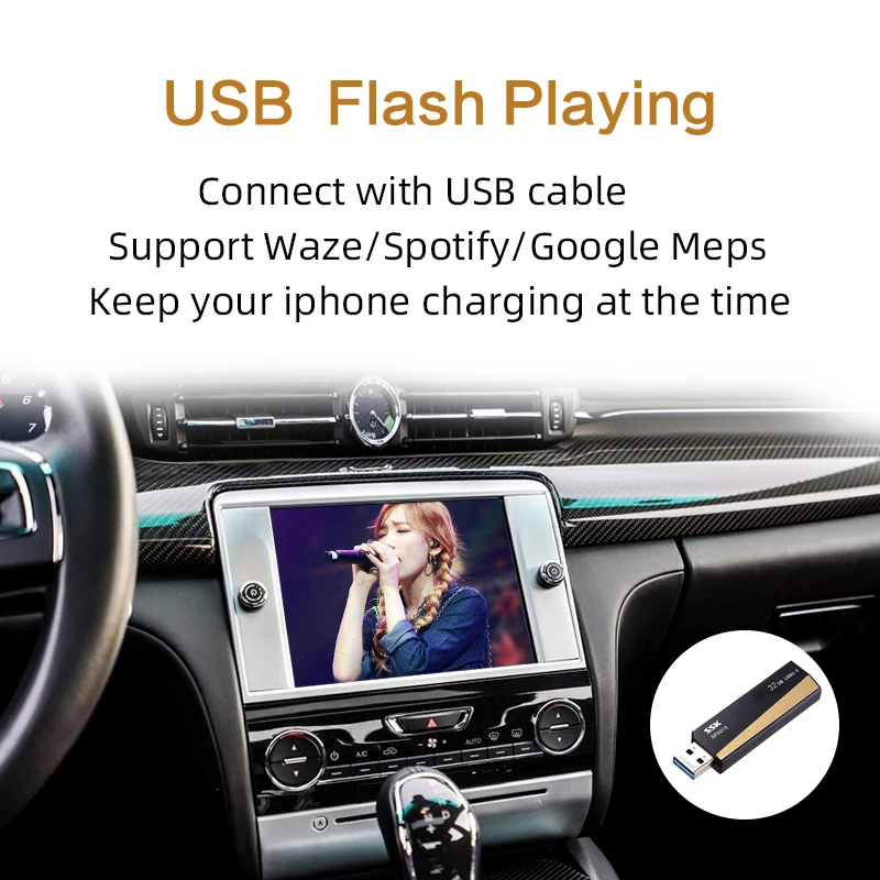 Sinairyu Wifi беспроводной Apple Car Play Carplay для Maserati Retrofit- Ghibli Quattroporte с iSO13/Android Mirroring