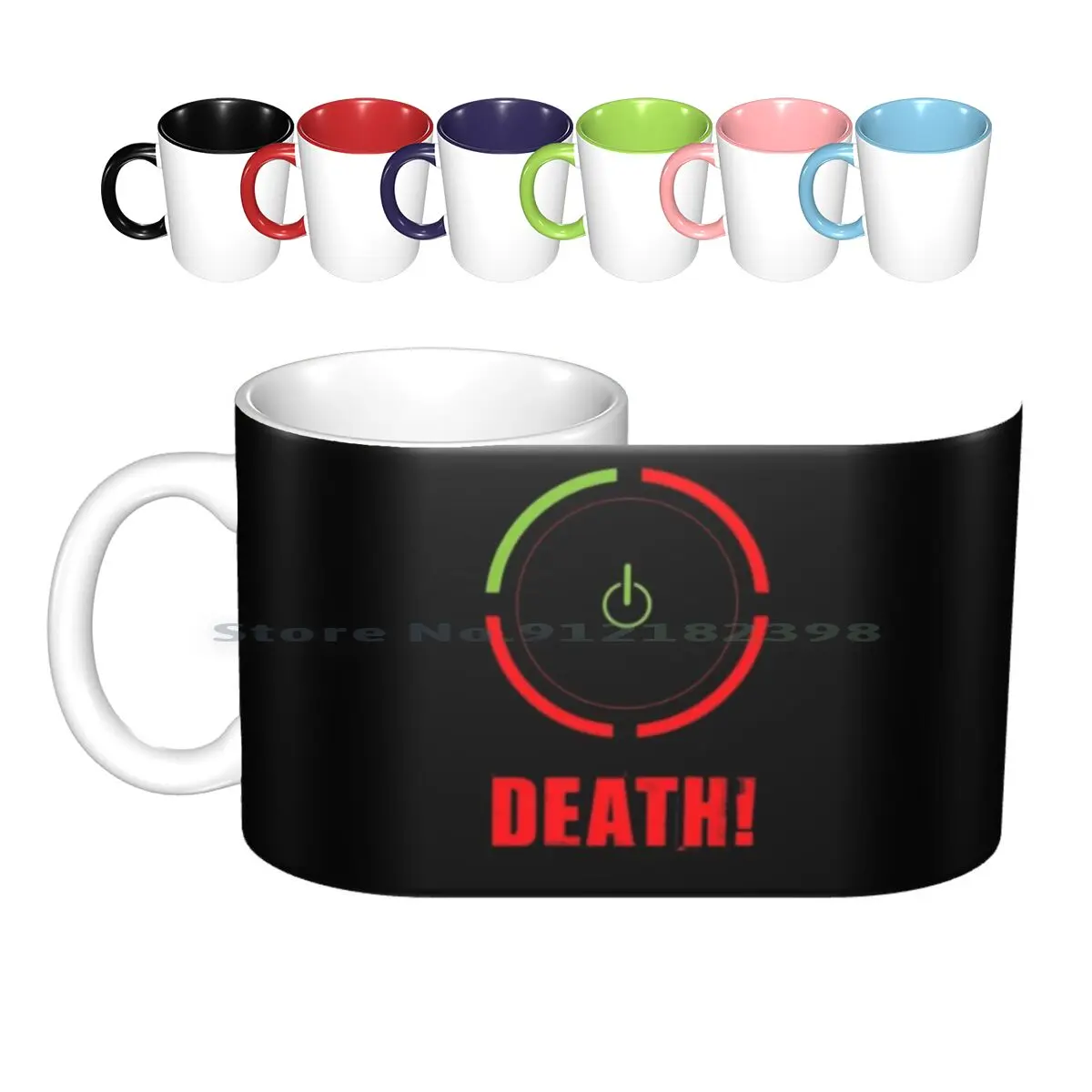 Ring Of Death Tazze In Ceramica Tazze Da Caffè Tazza Da Tè Al Latte Sistema Video Di Gioco Play Station Microsoft 4 3 2 360 1 One Ring Death Gamer