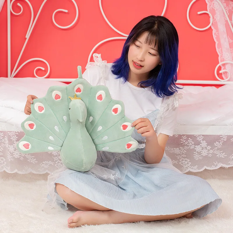 

Cute Peacock Plush Fabric Toy Doll Peacock Home Activity Christmas Decoration Doll