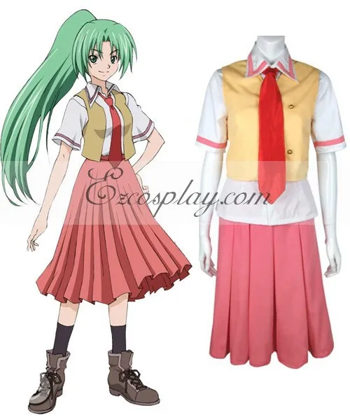 

Higurashi, когда они плачут, Мион сонозаки, школьная униформа для девочек, костюм, костюм на Хэллоуин, юбка для вечерние НКИ для девочек, костюм для косплея E001