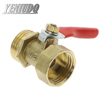 

Brass small ball valve 1/8" 1/4'' 3/8'' 1/2'' Female/Male Thread Brass Valve Connector Joint Copper Pipe Fitting Coupler Adapter