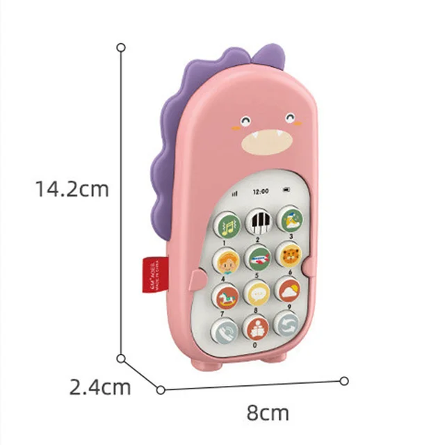 Baby Phone Toy Dinosaur Mobile Telephone Early Educational Learning Machine Kids Gifts Telephone Music Sound Electronic Baby Toy 6
