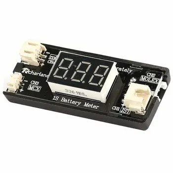 

1S Lipo Battery Voltage Checker Tester Meter For Rc Drone Quadcopter Uav Ws