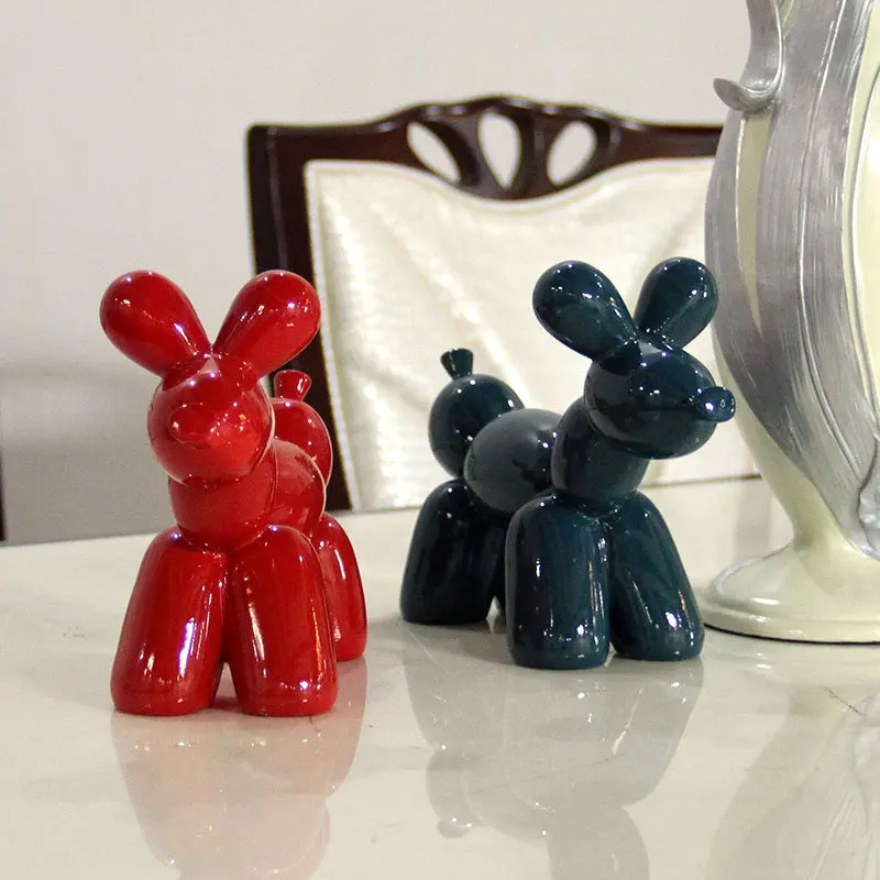 

Cute And Creative Animal Model Processing Resin Dog Customization Balloon Dog Decoration Crafts Home Soft Decorations