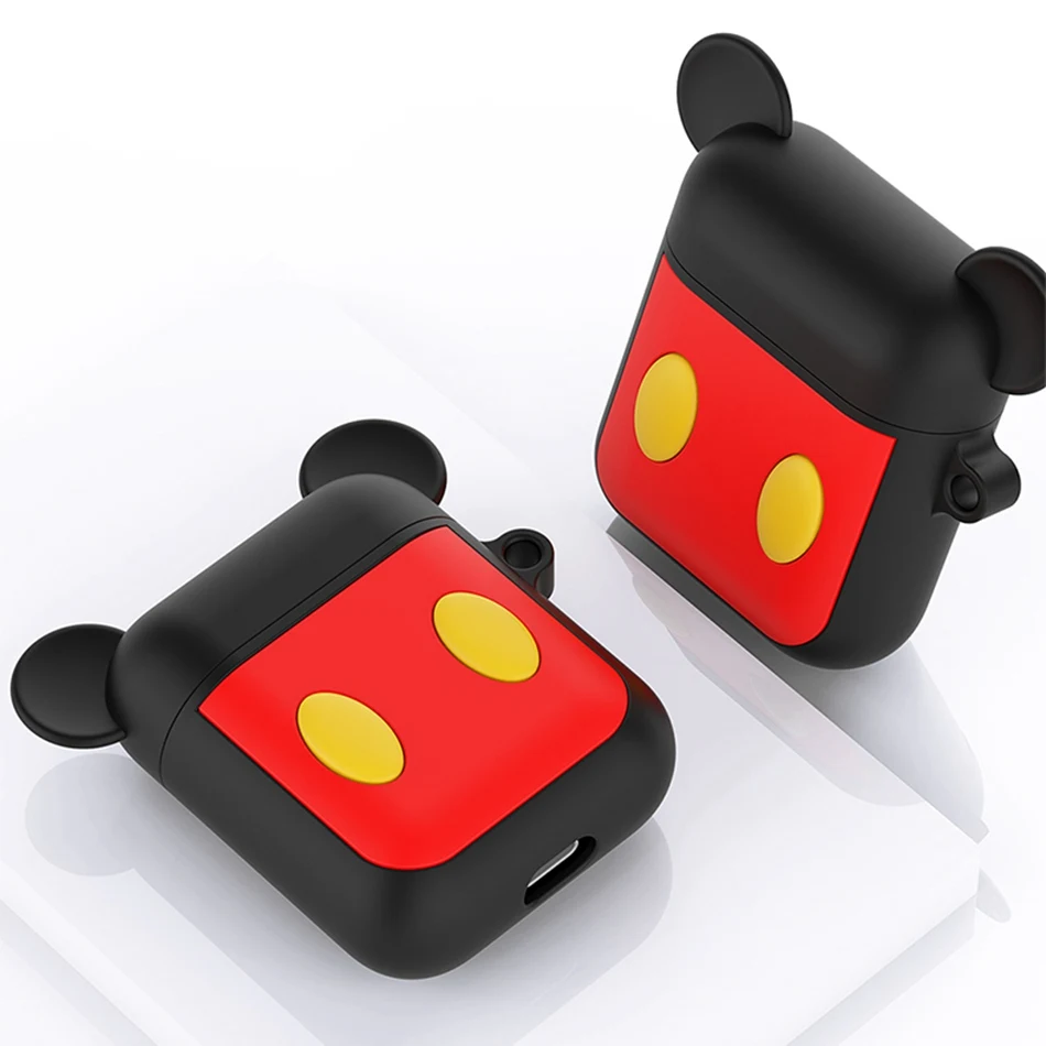 Чехол для наушников с динозавром для Airpods 2, чехол с милой рыбкой для Apple Air pods, силиконовый чехол с солнечным цветком, Радужный чехол для ушей, улыбка - Цвет: 18H