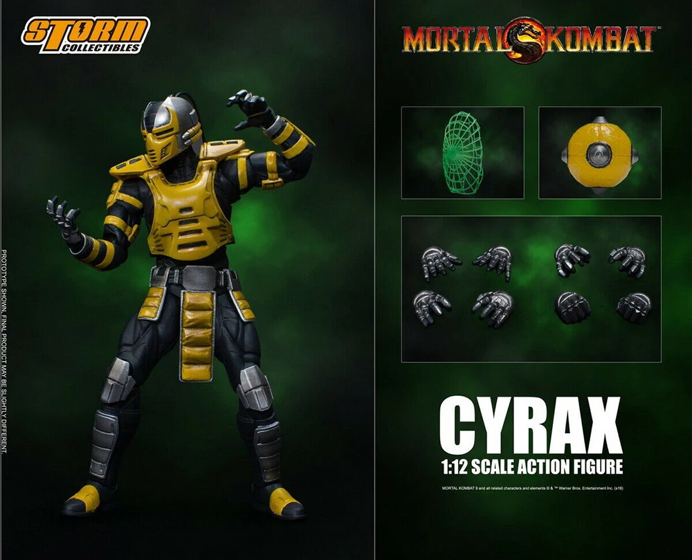 1/12 CYRAX mortoвсего Kombat/DCMK002 Mortal Combat Figure Set 6 ''модель куклы Коллекция праздничный подарок