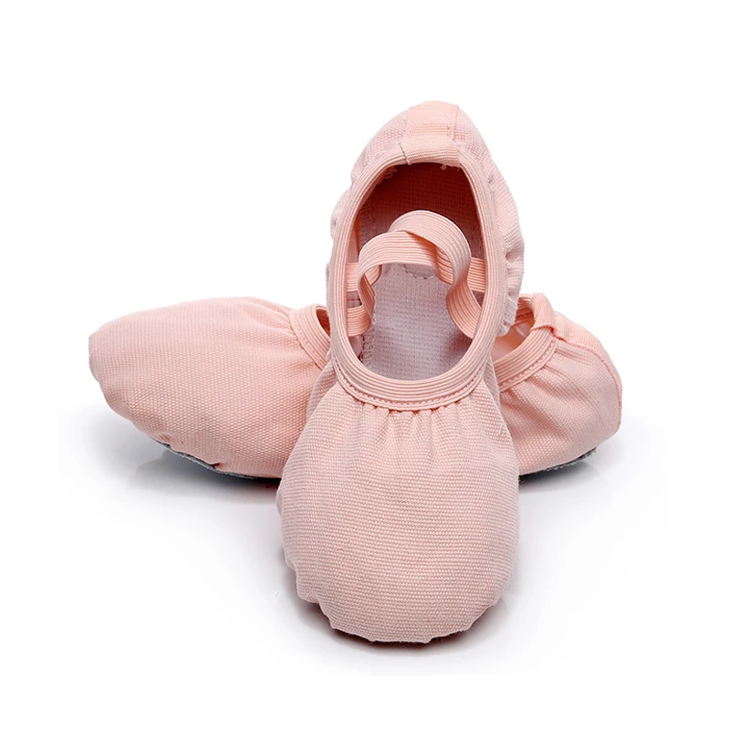 

Женские парусиновые балетные туфли, детские пуанты, эластичные, раздельная подошва, летняя обувь для девочек