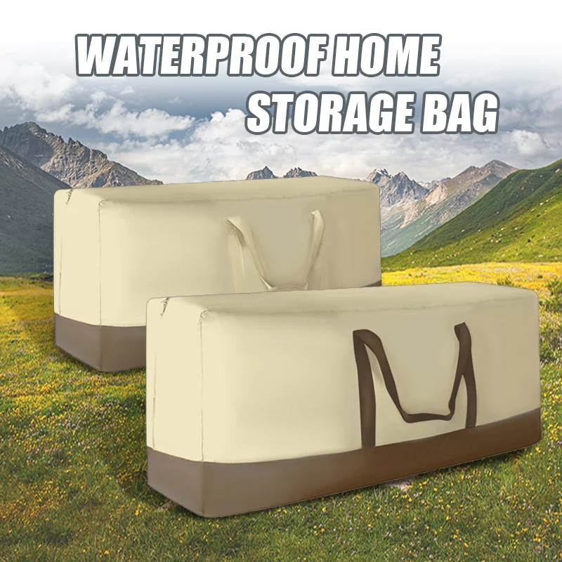 Large Capacity Outdoor Garden Furniture Storage Bag Cushions Seat