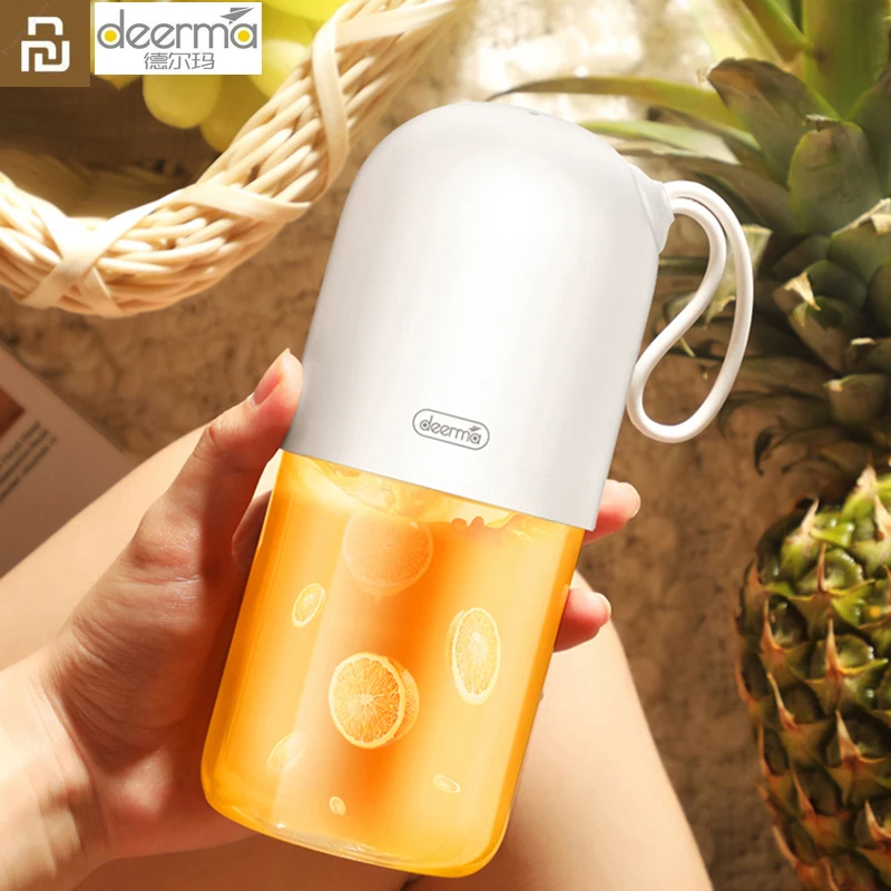 Портативная мини соковыжималка Youpin Deerma для фруктов кухонный Электрический