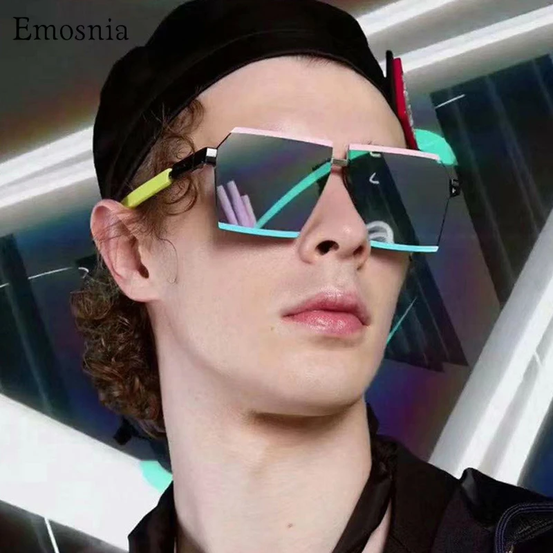 2020 современные Винтажные Солнцезащитные очки мужские стильные негабаритные