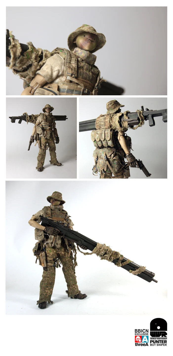 ThreeA 3A игрушки 1/6 Дырокол робот Снайпер BBICN EXCLUSIVEBBICN Эксклюзивная коллекция Фигурки