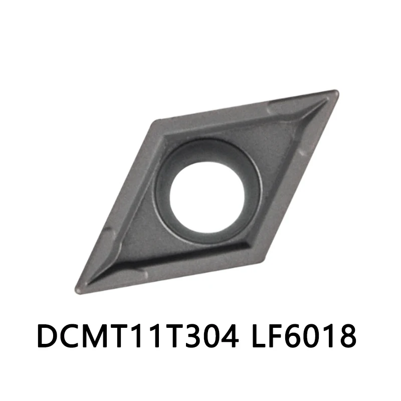 Резец токарный DESKAR DCMT070204-MV LF6018 DCMT070208 MV DCMT11T304 308 карбидные вставки подходят для нержавеющей стали