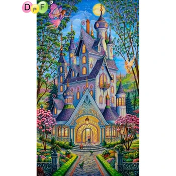 

DPF diamond painting cross stitch Castle Elves diamond embroidery crafts diamond mosaic kit square/round rhinestone home decor