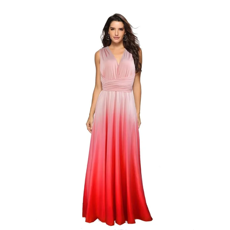 Elegant Gradient Casual Women Maxi Dress Sexy Multiway Dress Donne Boho Club Vestito Party Wedding Bridesmaid Maternity Dresses Elegant Gradient Casual Women Maxi Dress Sexy Multiway Dress Donne Boho Club Vestito Party Wedding Bridesmaid Maternity Dresses