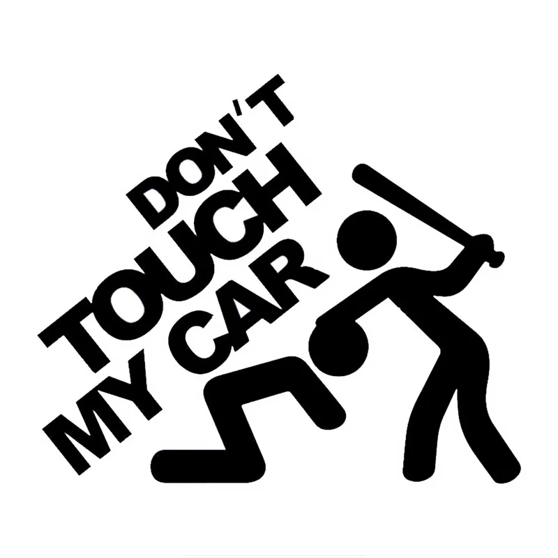 

Personality Don't Touch My Car Sticker and Decal Creativity Bumper Window Windshield Cover Scratches Accessories PVC