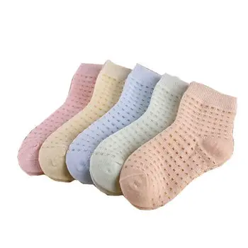 

5Pairs/lot 0-2Y Infant Baby Socks Baby Socks for Girls Cotton Mesh Cute Newborn Boy Toddler Socks Baby Clothes Accessories