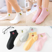 10 пар новых женских носков в стиле Харадзюку, японские носки в стиле ретро с вышивкой в виде Розы и кактуса, хлопковые забавные носки для женщин, подарок