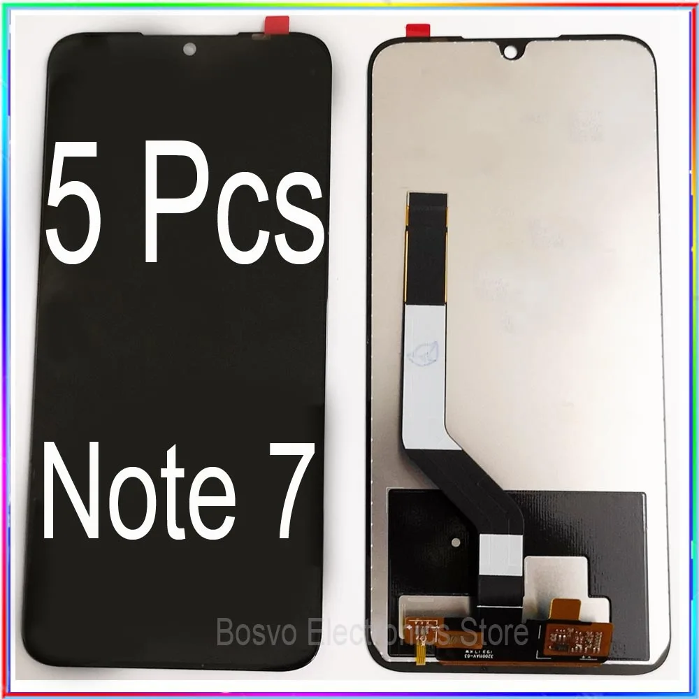 Pantalla LCD con montaje táctil para Xiaomi Redmi Note 7 Pro, 5 unidades por lote, venta al por mayor