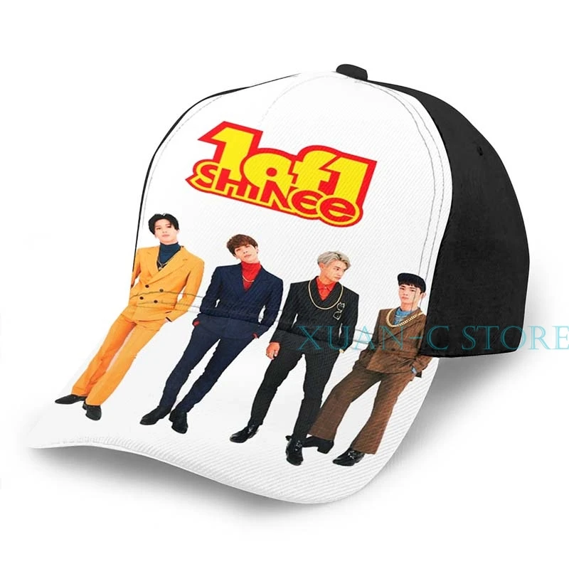 SHINee 1of1 баскетбольная кепка мужская и женская модная черная шляпа унисекс с принтом - Цвет: One Size