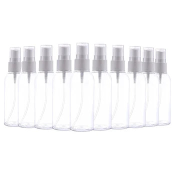 

10Pcs Plastic Clear Spray Bottles Refillable Bottles 80Ml Refillable Fine Mist Sprayer for Essential Oils Travel