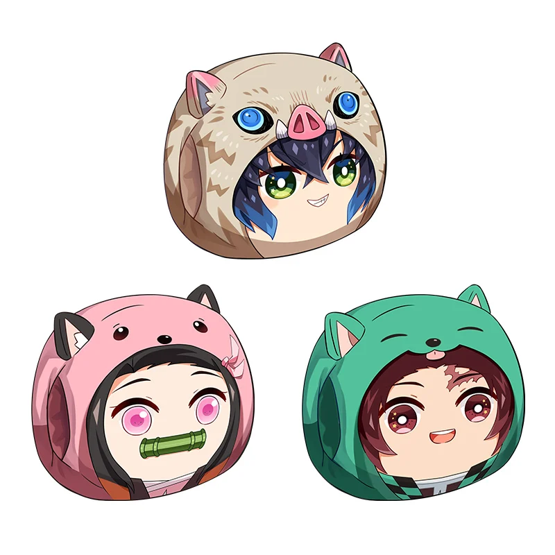 New Anime Demon Slayer: Kimetsu no Yaiba Tanjirou Nezuko Hashibira Inosuke Winter Plush Stuffed Warm Hand Warmer Pillow Toys | Игрушки и