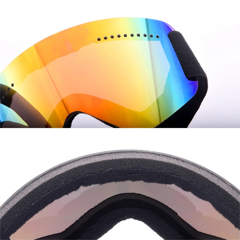Лыжные очки зимние снежные спортивные сноубордические очки с анти-противотуманной УФ защитой для мужчин и женщин снегод катание маска туристическая