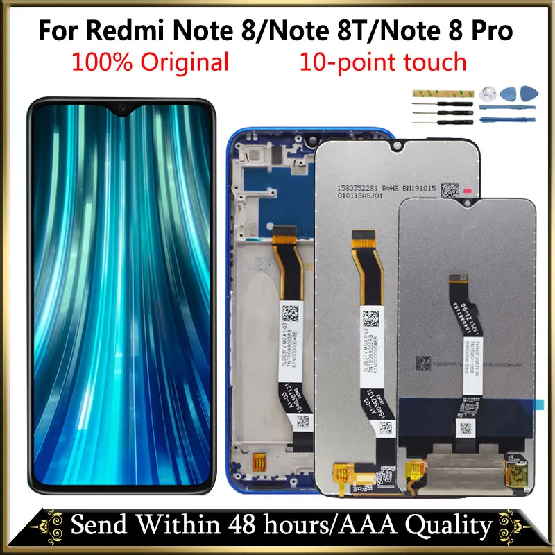 Оригинальный 6 3 &quotЖК для Xiaomi Redmi Примечание 8 ЖК дисплей Note Pro сенсорный ЖК-экран