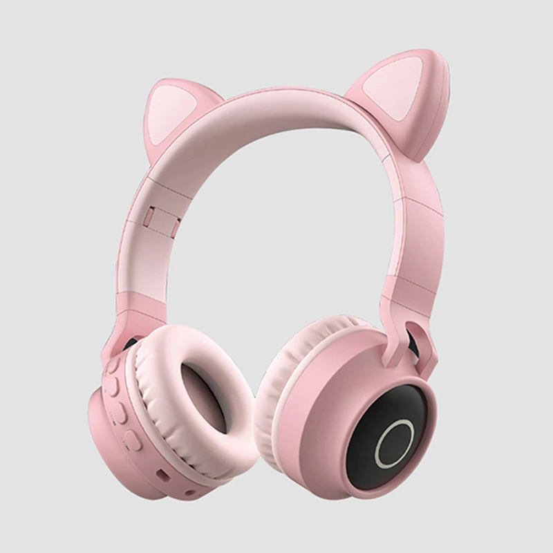 Bt 028c 猫耳ヘッドフォン Bluetooth 5 0 ノイズキャンセル大人子供ガールヘッドセットのサポート Tf カード Fm ラジオマイク Wirless Bluetooth Earphones Headphones Aliexpress