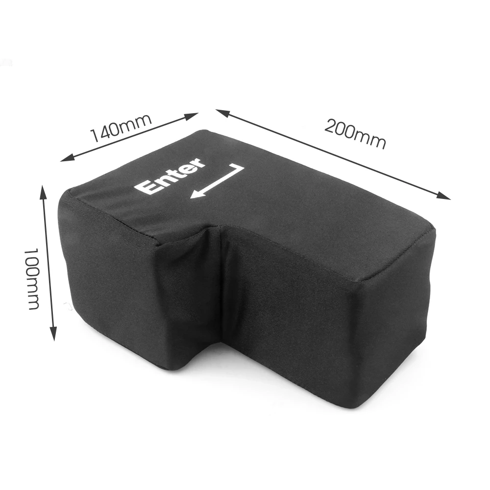Hot Sale Big USB Enter Key Anti Stress Button Decompression Computer Any Vent Pillows Button Desktop Pillow For Programmer
