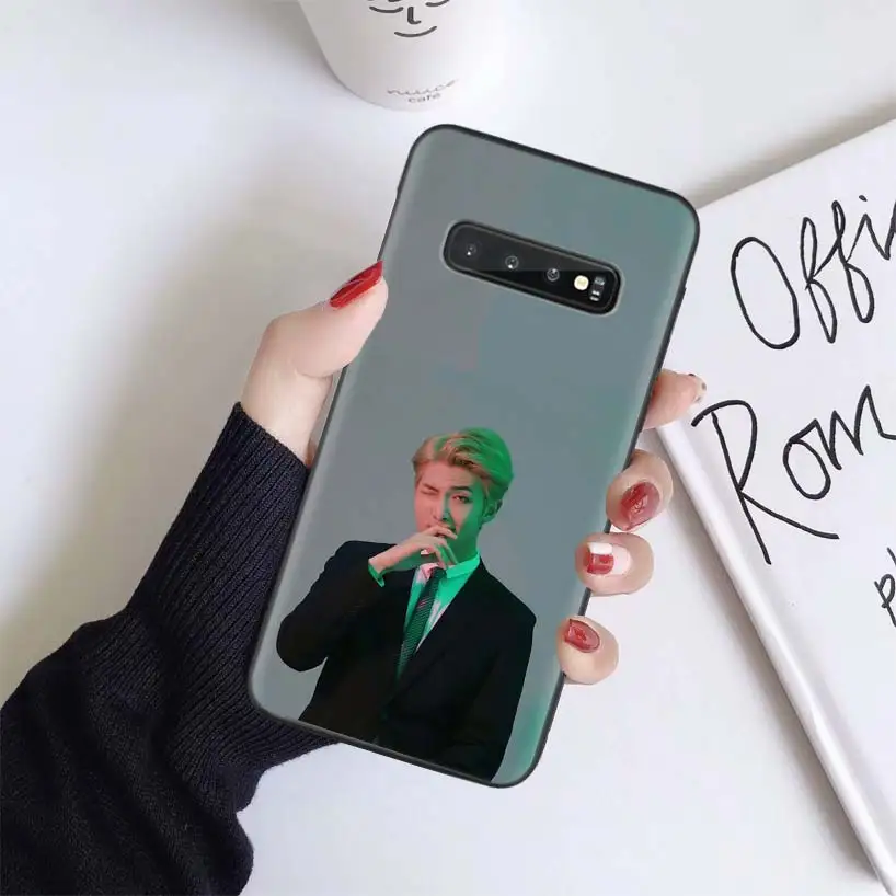 Рэп монстров RM Kpop Черный чехол для samsung Galaxy A50 A70 A50S A10S A20S A10 A20E A30 A40 M40 M30S A80 мягкий чехол для телефона - Цвет: BS163-5