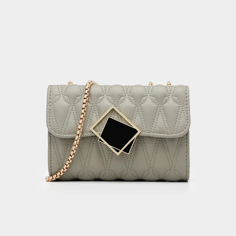 

2020 Bag Women's New Style Korean-style PU Handbag Simple Rhombus Chain Bag Hipster WOMEN'S Bag