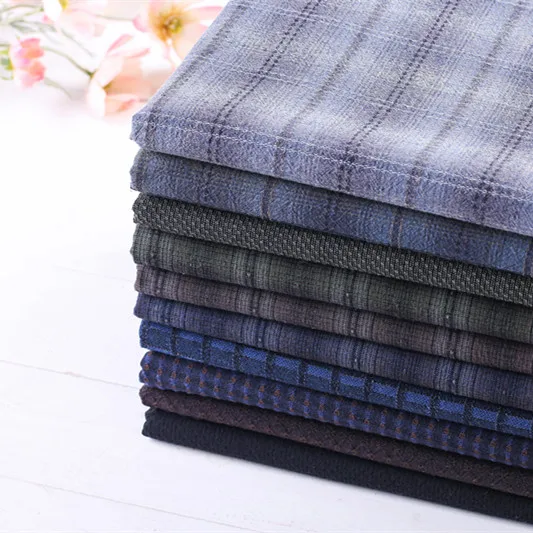 50*140 см синяя мягкая японская пряжа окрашенная Хлопковая сумка в стиле квилтинг платье ткань ручной работы лоскутная подушка Обрезка швейная ткань