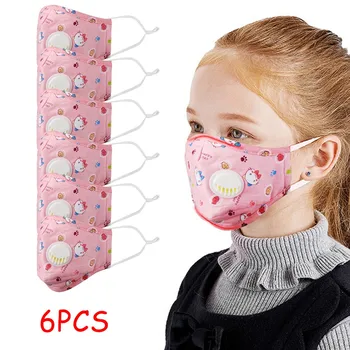 

6PC Mask Unisex kids mask Washable Reusable child mask protective mask for face With Eye Shield mascarilla reutilizable 729