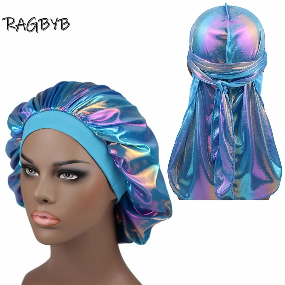 Silk Bonnet for Men,Sleeping Bonnet for Curly Hair Men,Hair Bonnet Men for  Sleeping,Matching Bonnets and Durags Set E-Purple