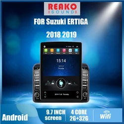 Radio con GPS para coche, reproductor Multimedia con pantalla Tesla de 2018 pulgadas, 2 Din, navegador, Unidad Principal estéreo, Android, para Suzuki ERTIGA 2019 9,7