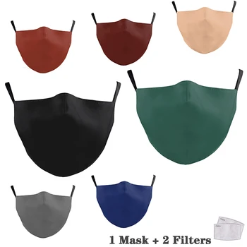 

Pm2.5 Face Mask Reusable Anti-dust Mouth Pure Color Facemask Cover Mouth Adjustable Mask Dust Washable Bacteria Flu Maske