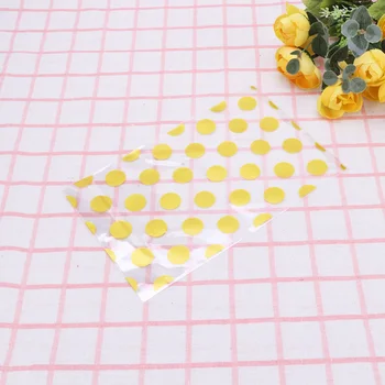 

100pcs Pet Dog Food Bag OPP Fashion Dot Pattern Food Packing Bag Storage Bag Container for Pet Treat Gift Party Favor
