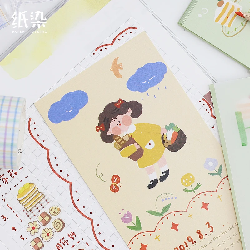 20 Sheets Animals Calendar Stationery Index Decorative Stickers Scrapbooking Label Calendar Sticker DIY Work Schedule Calendar