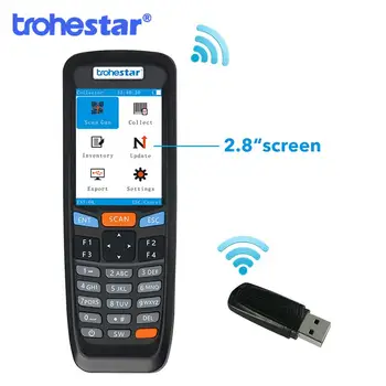 

Trohestar Wireless Barcode Scanner Handheld Inventory USB Scanners Data Collector 1D 2D QR PDA barcode Reader Fit for Windows