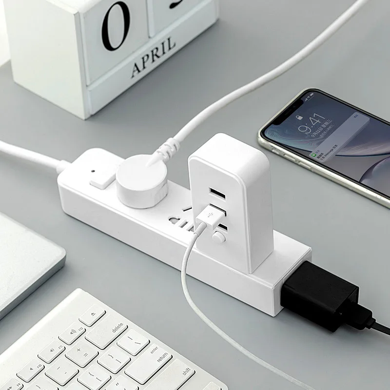 Удлинитель электрический с несколькими розетками и USB портами 2 8 м|Удлинители