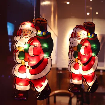 

Christmas Lights Indoor LED Window Hanging Lights Christmas Decoration Atmosphere Scene Layout Holiday Decoration Lights Gift