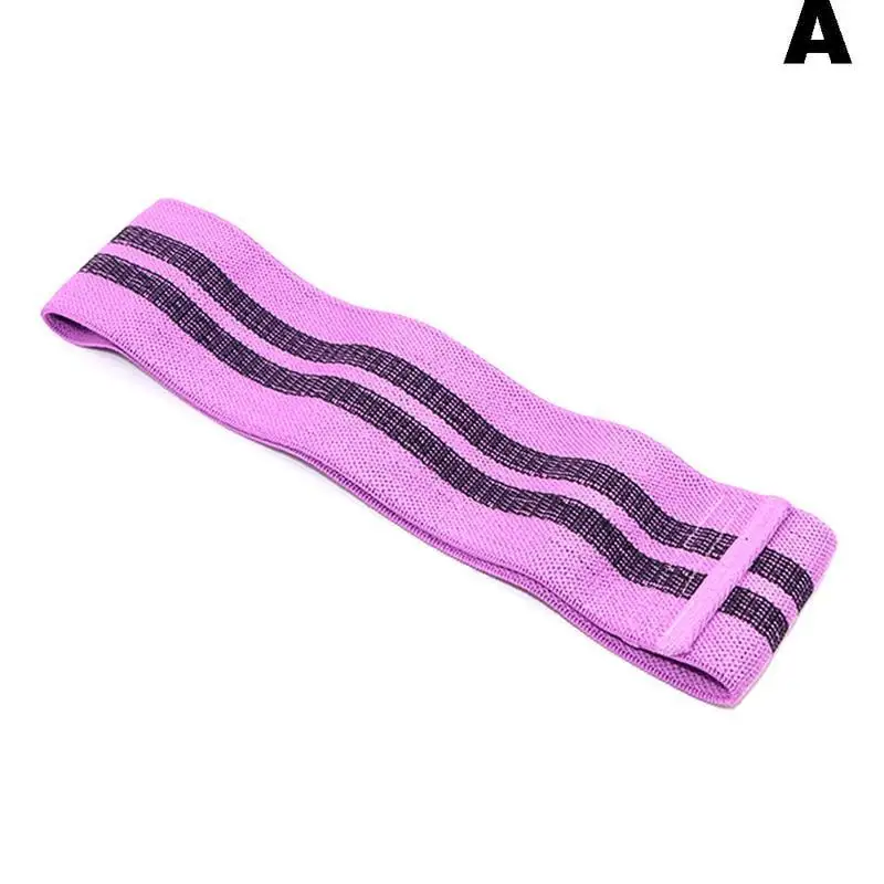 Fitness Resistance Bands Loop Anti Slip Hip Band Workout Bands Booty Exercise Elastic Bands For Yoga Stretching Training - Цвет: A
