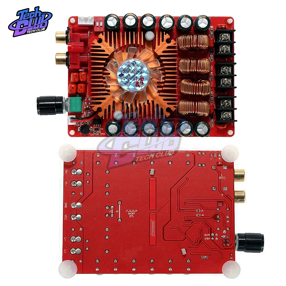 TDA7498E 2X160 Вт Двухканальный аудио усилитель плата поддержка одноканальный 24 в стерео усилитель мощности модуль для автомобиля компьютера