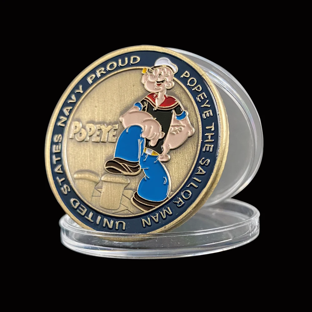 Popeye-moneda de bronce para Fans de Popeye, The Sailor Man, Estados Unidos, la mejor colección