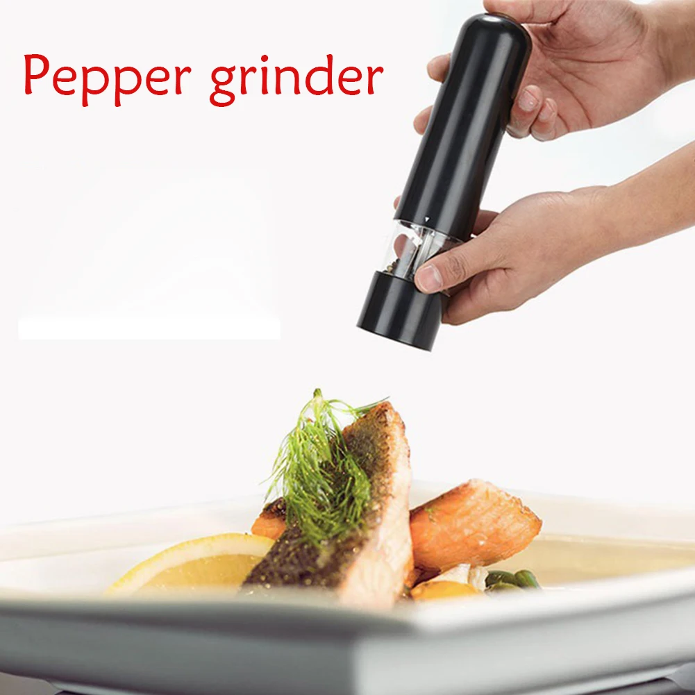 

Electric Pepper Grinder Easy Salt Spice Herbal Containers with LED Lights for Easy Cleaning Home Kitchen Cooking BBQ Tools