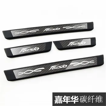 

stainless steel Scuff Plate/Door Sill Plate Door Sill Welcome Pedal for Ford Fiesta 2009 - 2015 Car Styling