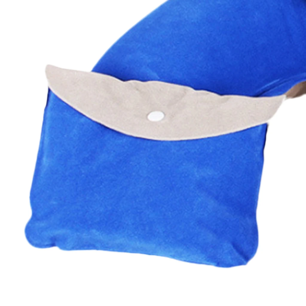 Travel Plane Inflatable U Shape Pillow Comfortable Neck Head Rest Air Soft Cushion Camp Sleeping Gears for Camping Hiking