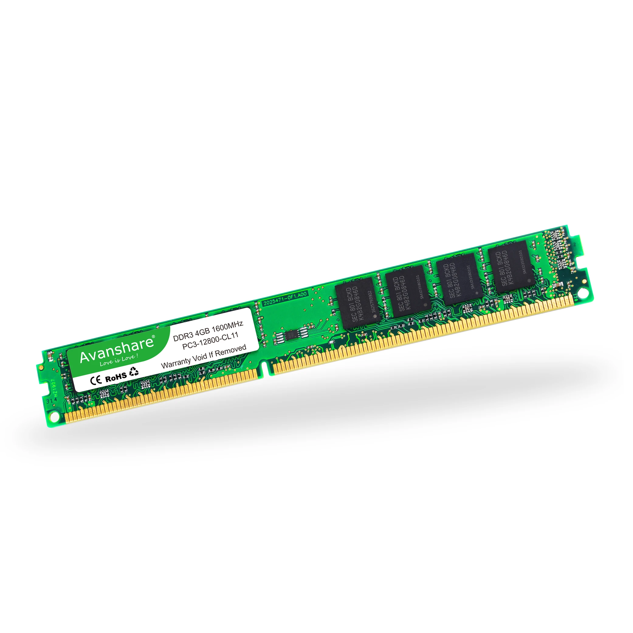 Avanshare Ram DDR3 4GB 2GB 1333MHZ 1600MHz Desktop Memory 240pin 1.5V DIMM Intel AMD