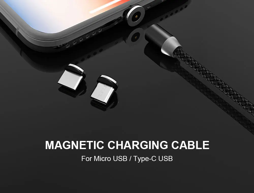 Магнитный кабель Portefeuille Micro type C для быстрой зарядки, Магнитный зарядный кабель Microusb type C для iphone X Xr Xs MAX, USB кабель
