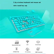 ABS 2,4G Беспроводная клавиатура мышь набор руководство пользователя Беспроводная мультимедийная клавиатура для ПК компьютера 8 4 кнопки 40NOV18